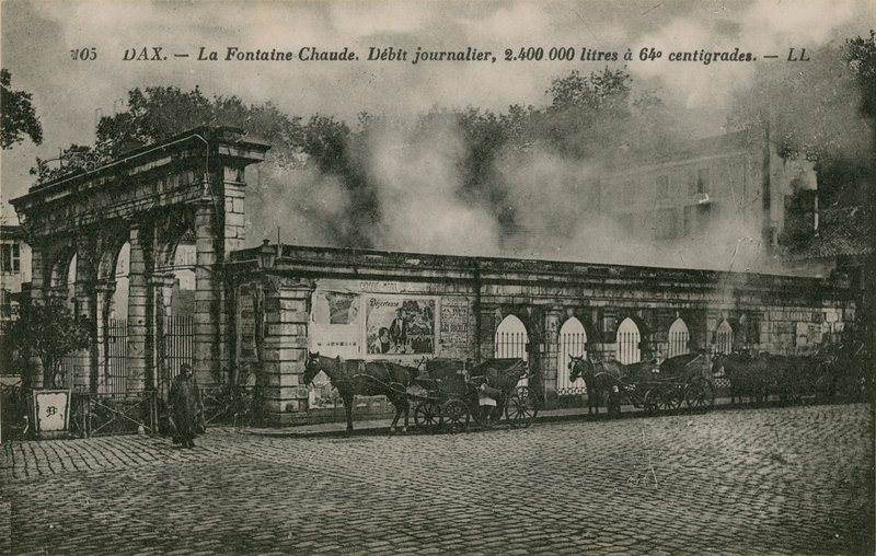 Dax - warme waterbron (dagelijkse stroom: 2400000 liter bij 64 graden) door French Photographer