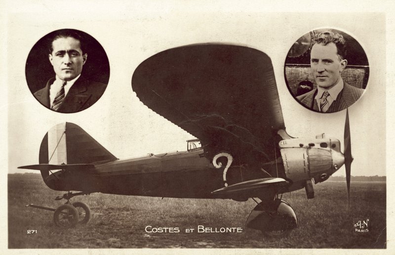 Dieudonné Costes en Maurice Bellonte, Franse vliegers door French Photographer
