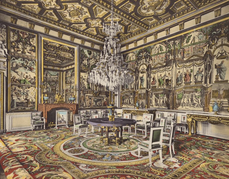 Fontainebleau: Appartement van de Paus, Receptiesalon door French Photographer