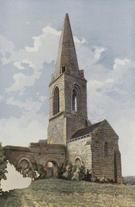 Gennes, Kerk St-Eusebe door French Photographer