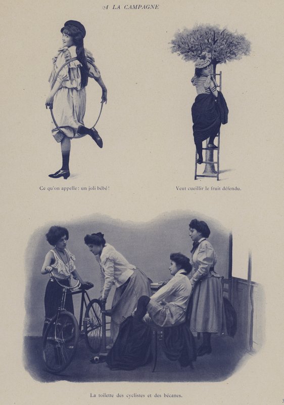 Illustratie voor Petites Parisiennes (jonge werkende meisjes in Parijs) (zw/w foto) door French Photographer
