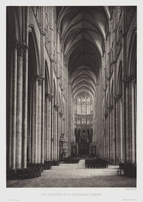 Interieur van de kathedraal van Amiens door French Photographer