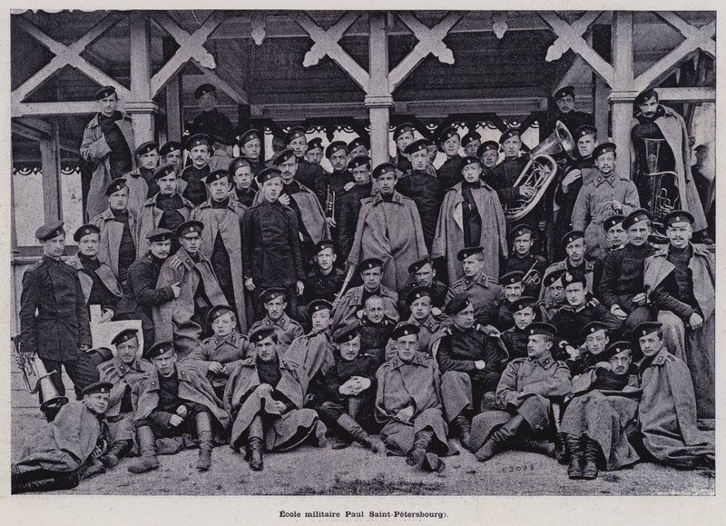 Het Russische leger: Militaire school Paul Sint-Petersburg door French Photographer