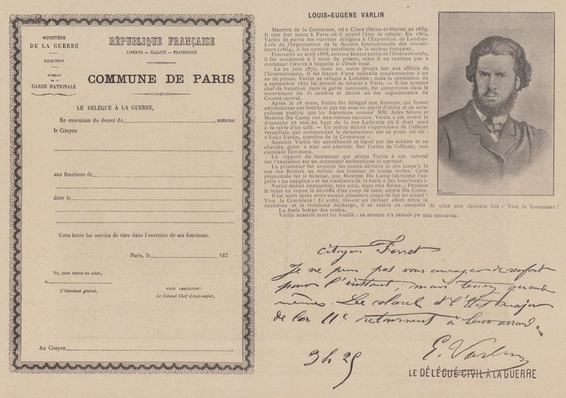 De Commune van Parijs, Louis-Eugene Varlin door French Photographer