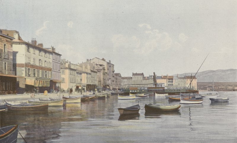 La Seyne, Uitzicht op de Kade (Kleine Rade van Toulon) door French Photographer