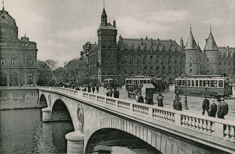 De Pont au Change en het Paleis van Justitie door French Photographer