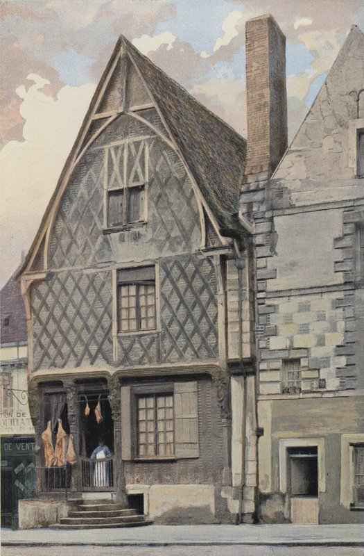 Luynes, Oud huis op het plein door French Photographer
