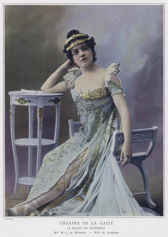 Marie-Louise de Miramon als Josephine in Le Billet de Josephine door French Photographer