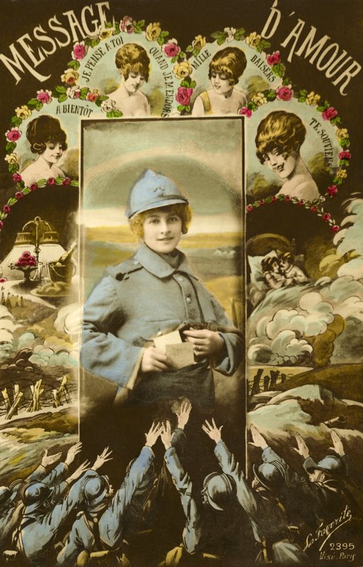 Liefdesboodschappen aan soldaten door French Photographer