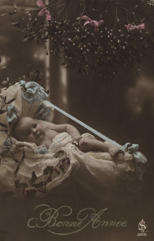 Nieuwjaarskaart met baby door French Photographer
