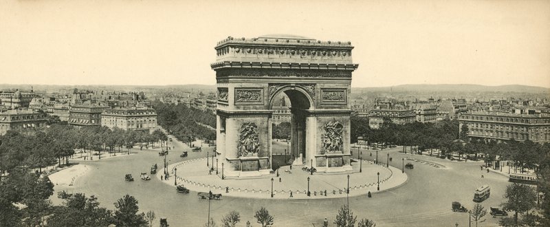 Parijs, De Triomfboog, het Graf van de Onbekende Soldaat en het Plein van de Ster door French Photographer