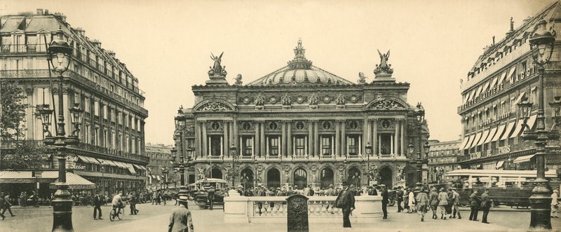 Parijs, Het Theater van de Opera en het Plein door French Photographer
