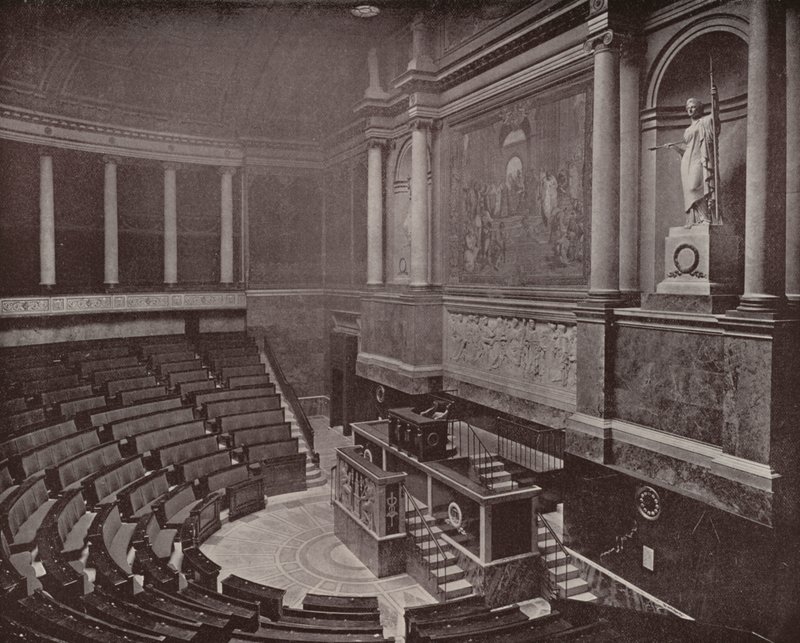 Parijs: Wetgevende Zaal, Kamer van Afgevaardigden door French Photographer