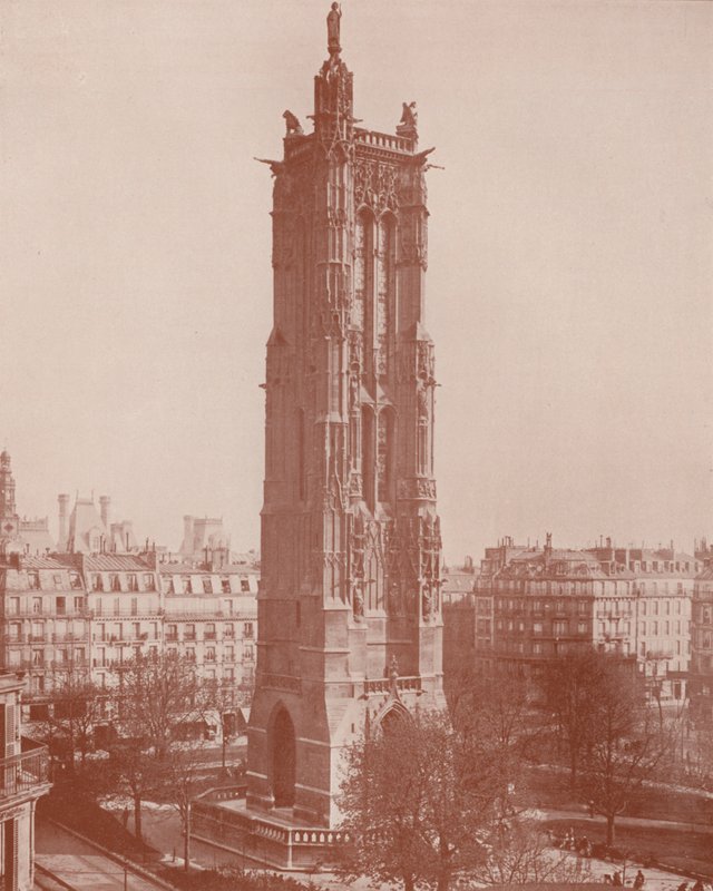 Parijs: De Tour Saint Jacques, St. Jacob door French Photographer