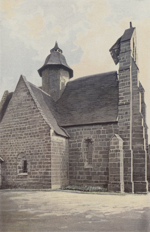 Saint-Cyr-la-Roche, Kerk, noordelijk geheel door French Photographer