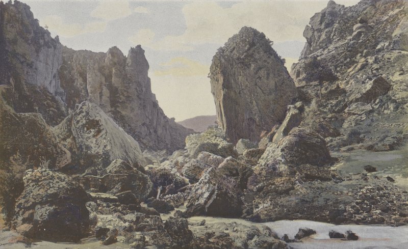 Saint-Georges-de-Levejac, Chaos du Pas de Soucy, op de Tarn, Uitzicht stroomafwaarts door French Photographer