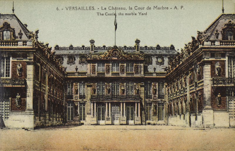 De Marmeren Hof, Paleis van Versailles door French Photographer