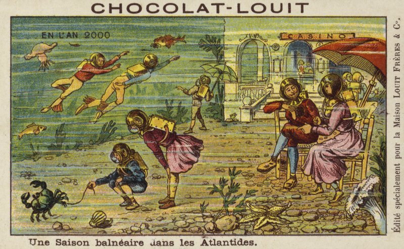 Een vakantie aan zee op de Atlantische zeebodem in het jaar 2000 door French School