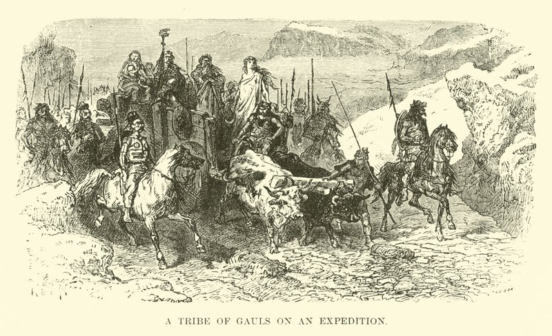 Een stam van Galliërs op expeditie door French School