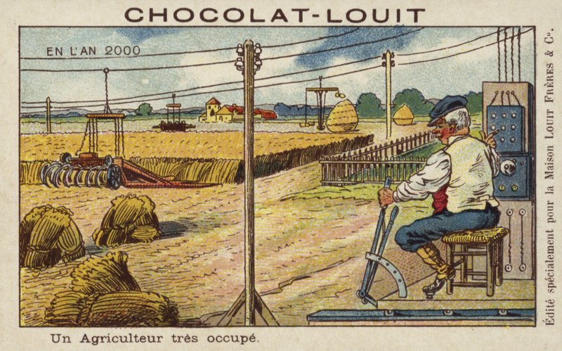 Een zeer drukke boer in het jaar 2000 door French School