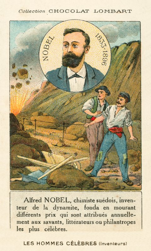 Alfred Nobel, Zweedse chemicus en industrieel die dynamiet uitvond door French School