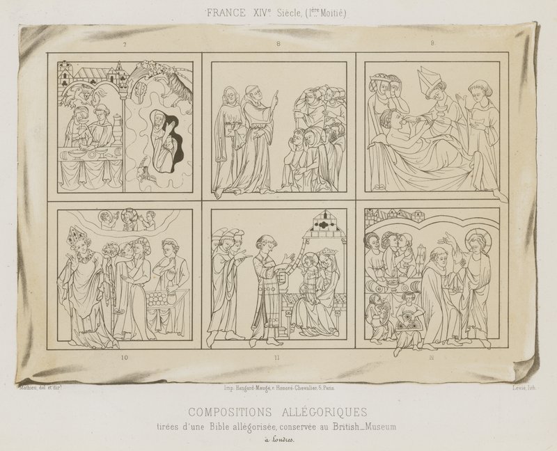 Allegorische composities door French School