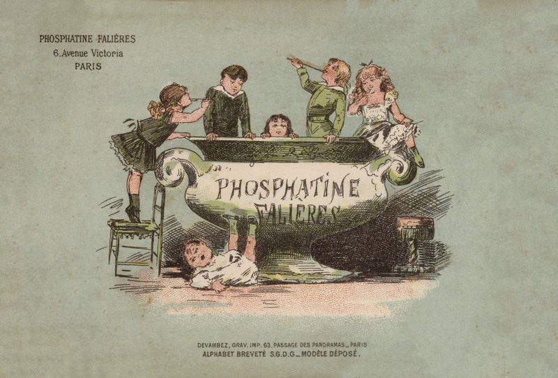 Alfabet De La Phosphatine Falieres (kleur litho) door French School