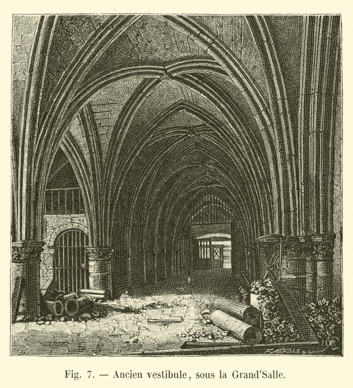 Oude vestibule, onder de Grote Zaal door French School