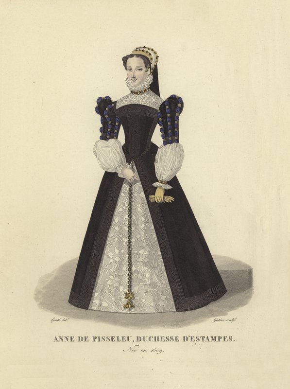 Anne de Pisseleu, hertogin van Étampes door French School