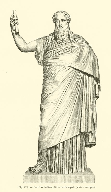 Indische Bacchus, genaamd de Sardanapale door French School
