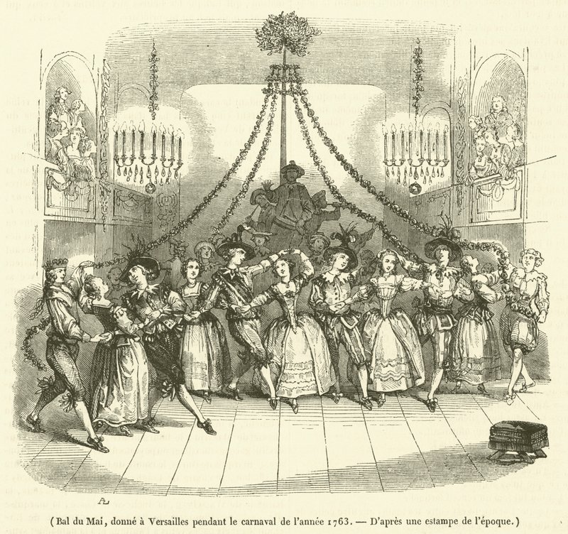 Bal du Mai, gegeven in Versailles tijdens het carnaval van het jaar 1763 door French School