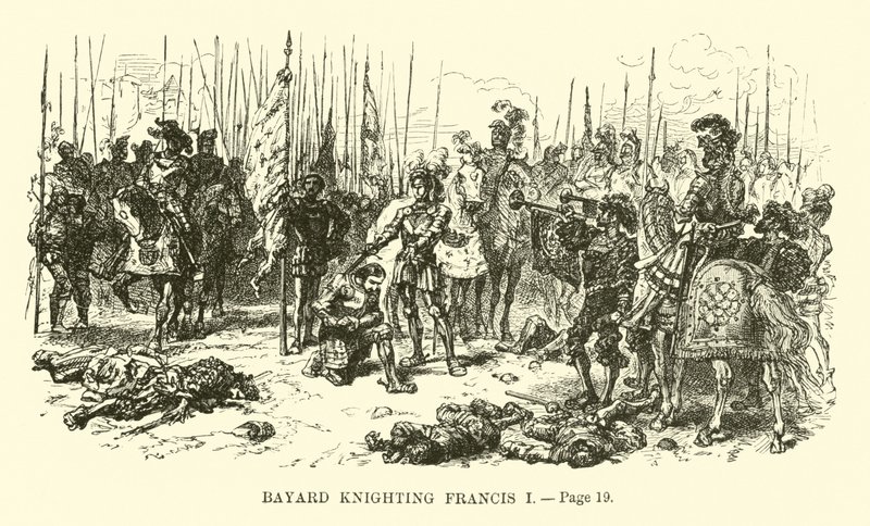 Bayard ridders Franciscus I door French School