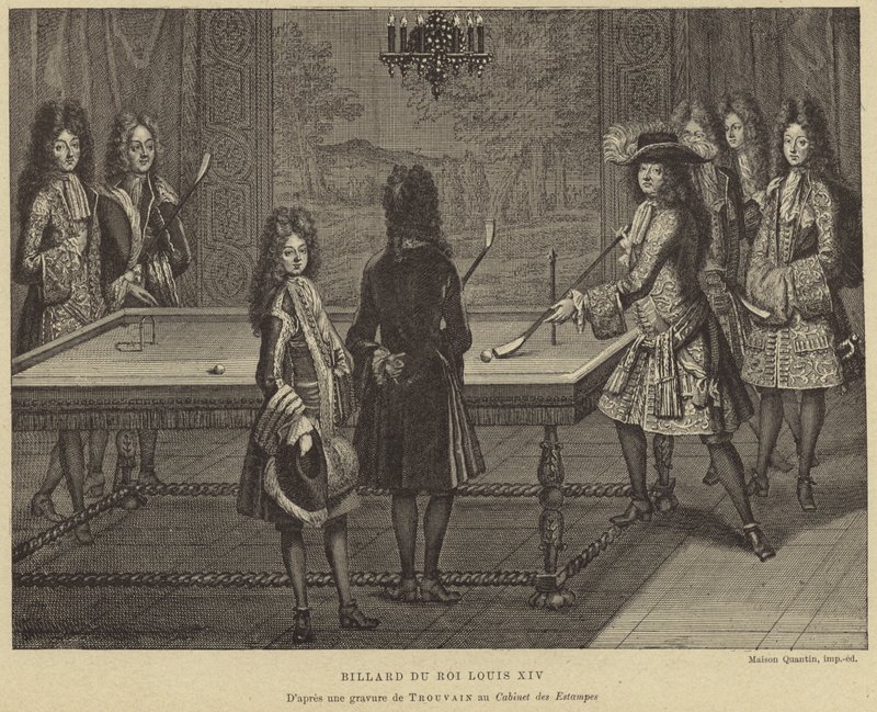 Biljarttafel van koning Lodewijk XIV van Frankrijk door French School