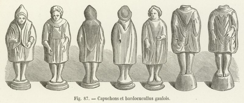 Gallische capuchons en bardocucullus door French School