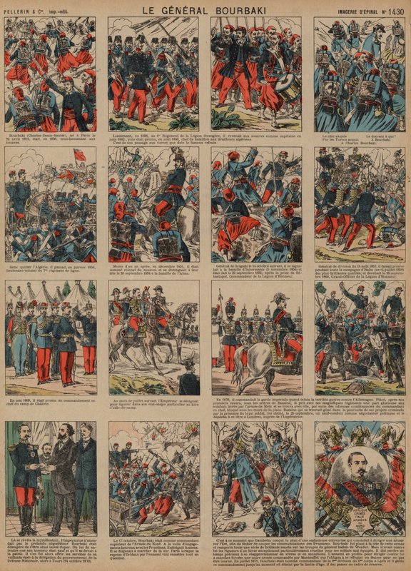 Carrière van de Franse generaal Charles-Denis Bourbaki door French School