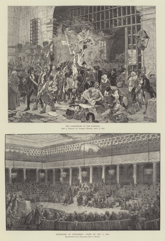 Eeuwfeest van de Franse Revolutie (gravure) door French School