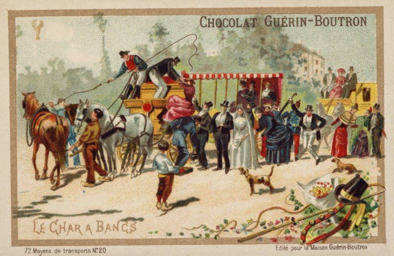 Charabanc door French School