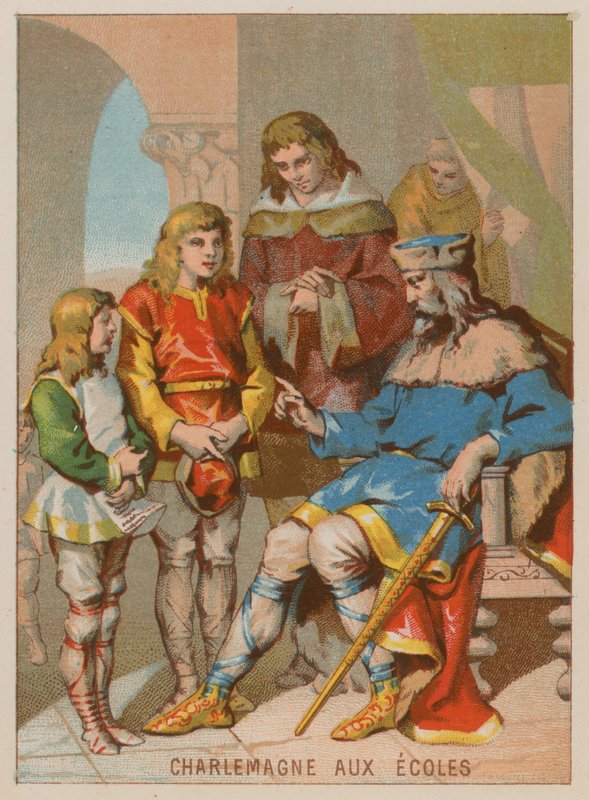 Karel de Grote en het belang van onderwijs door French School