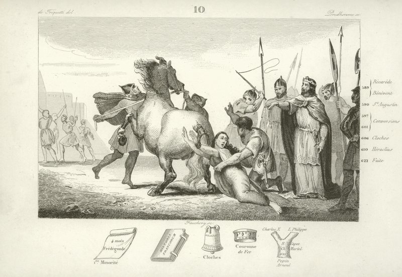 Chlothar II, koning van de Franken door French School