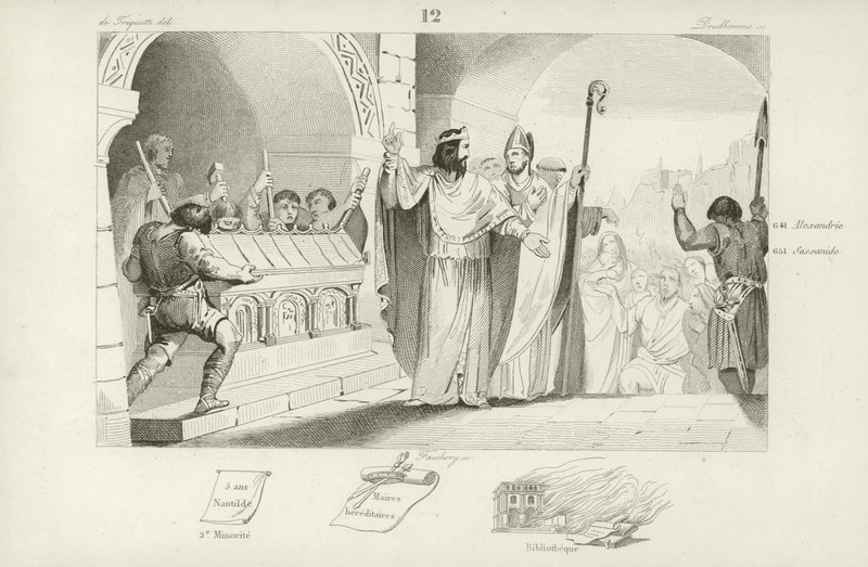 Clovis II, Frankische koning van Neustrië en Bourgondië door French School