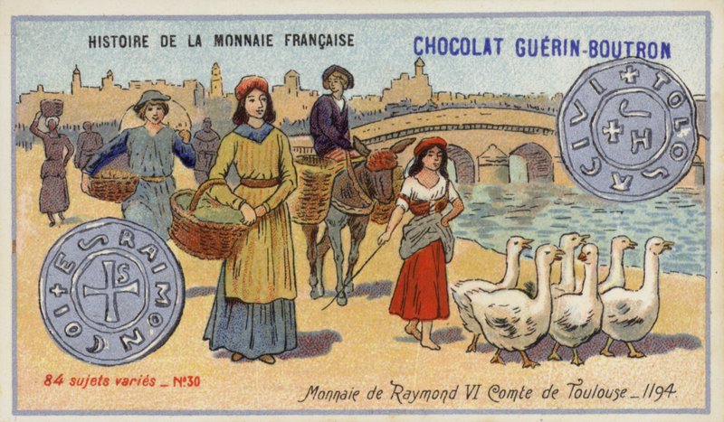 Munten van Raymond VI, Graaf van Toulouse door French School