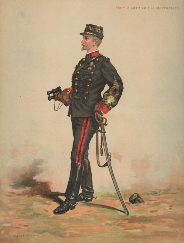 Artilleriecommandant van Vestingen door French School