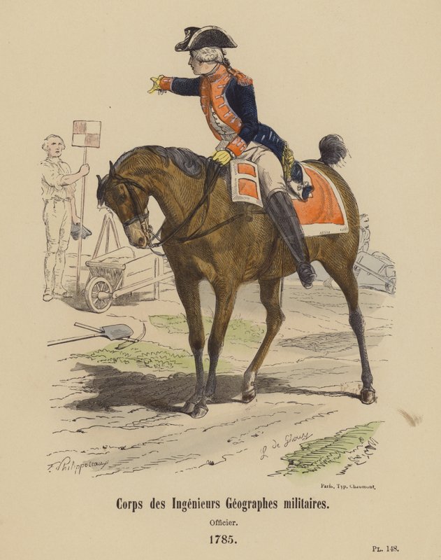 Korps van Militaire Geografische Ingenieurs, Officier door French School