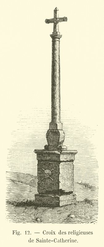Kruis van de nonnen van Sainte-Catherine door French School