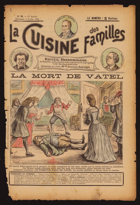 Overlijden van Franse chef-kok Francois Vatel door French School