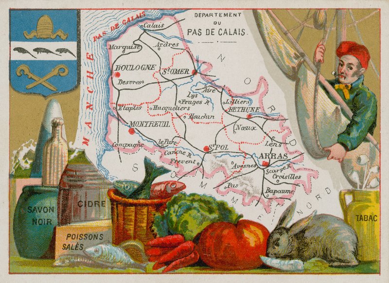 Departement Pas-de-Calais in noord Frankrijk door French School