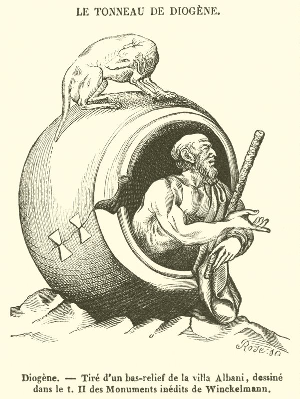 Diogenes (gravure) door French School