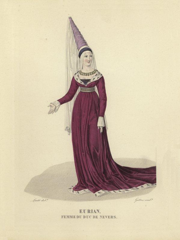 Eurian, vrouw van de Hertog van Nevers door French School