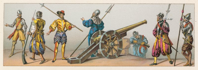 Frankrijk XVIe Eeuw Kostuum door French School