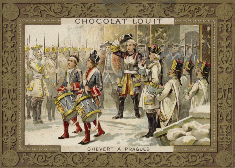 François de Chevert, Franse generaal, bij het Beleg van Praag, 1741 door French School
